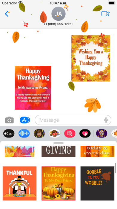 Thanksgiving - Animated Cards screenshot 8