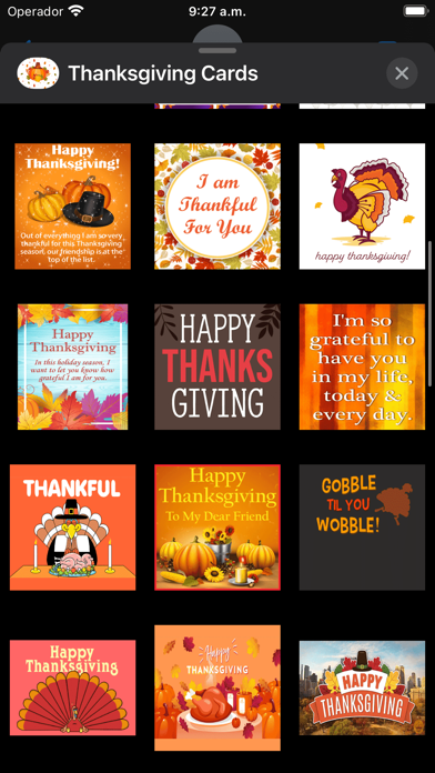 Thanksgiving - Animated Cards screenshot 2