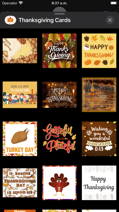 Thanksgiving - Animated Cards screenshot 1