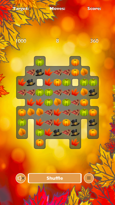 Thanksgiving Match 3 Game screenshot 1