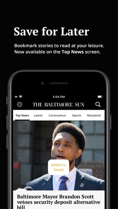The Baltimore Sun screenshot 2