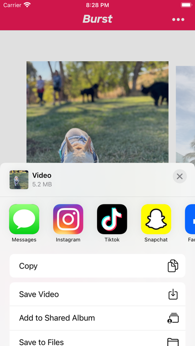 The Burst App screenshot 2
