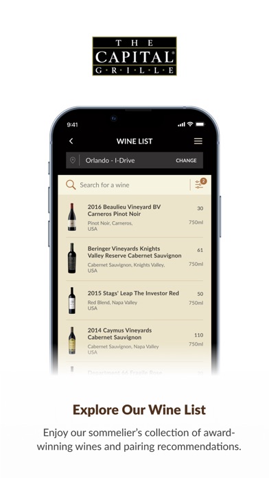 The Capital Grille Concierge screenshot 2