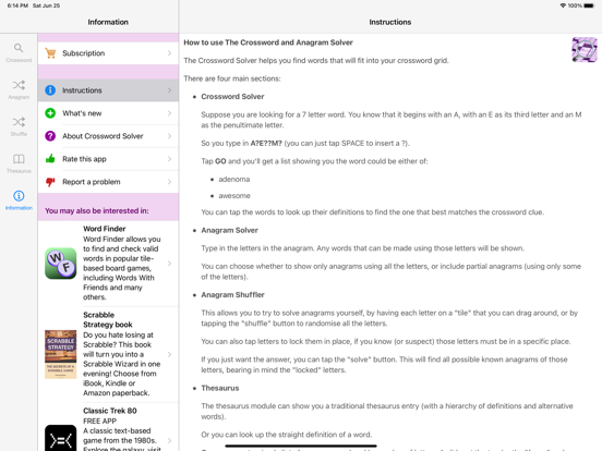The Crossword & Anagram Solver screenshot 2