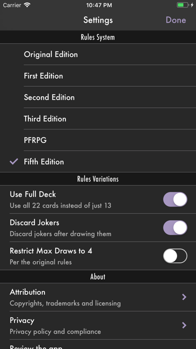 The Deck of Many Things screenshot 1