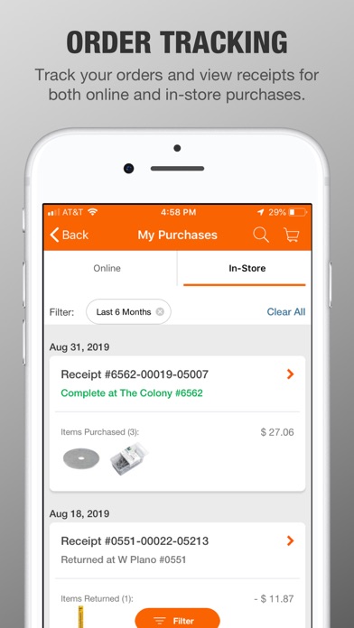 The Home Depot screenshot 1