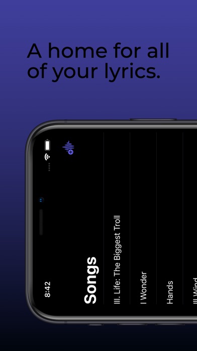 The Lyrics App screenshot 1