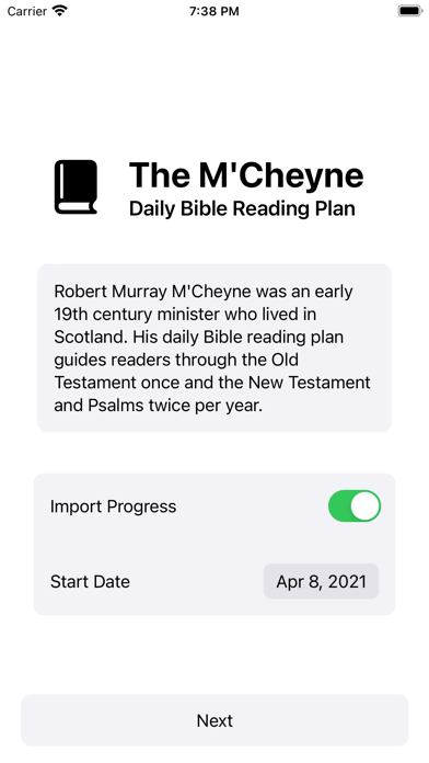 The M'Cheyne Plan screenshot 3