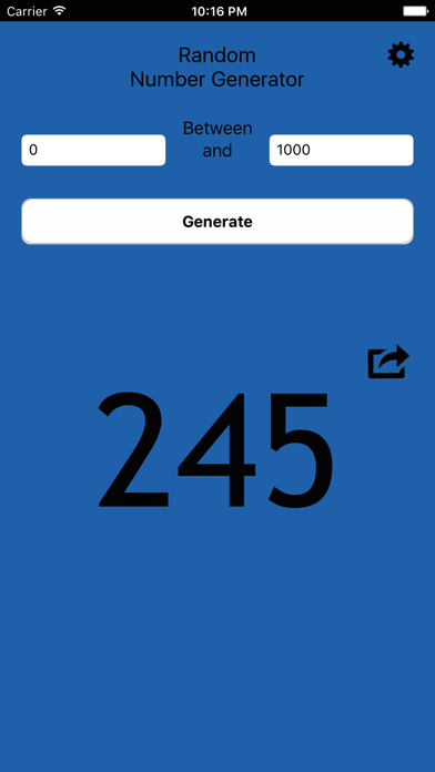 The Random Number Generator screenshot 1
