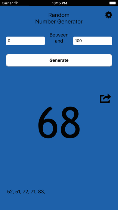 The Random Number Generator screenshot 2