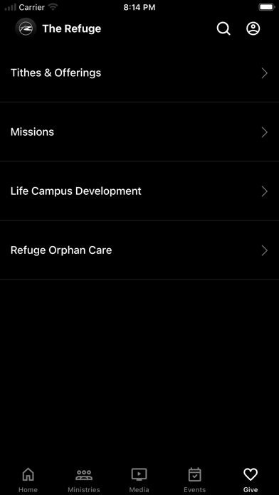 The Refuge Mobile App screenshot 1