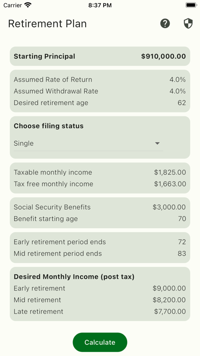 The Retirement Planner screenshot 3