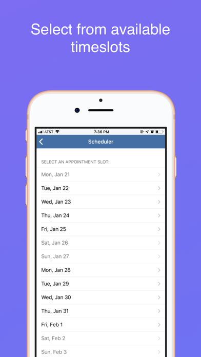 The Scheduling App screenshot 3