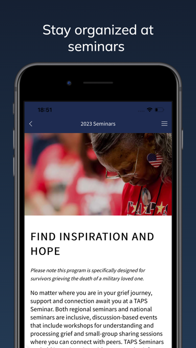 The TAPS App screenshot 1