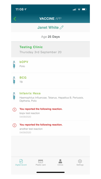 The Vaccine App screenshot 1