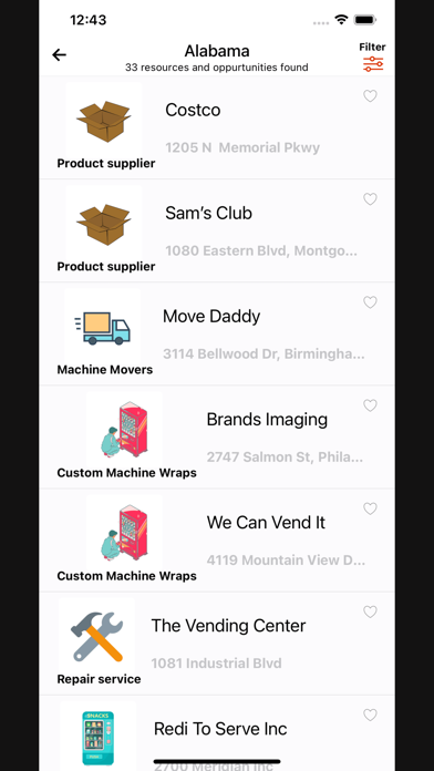 The Vendlist screenshot 2