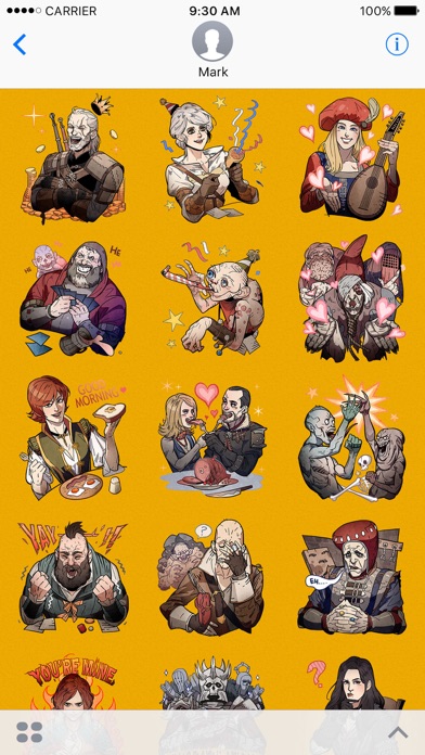 The Witcher Stickers screenshot 2