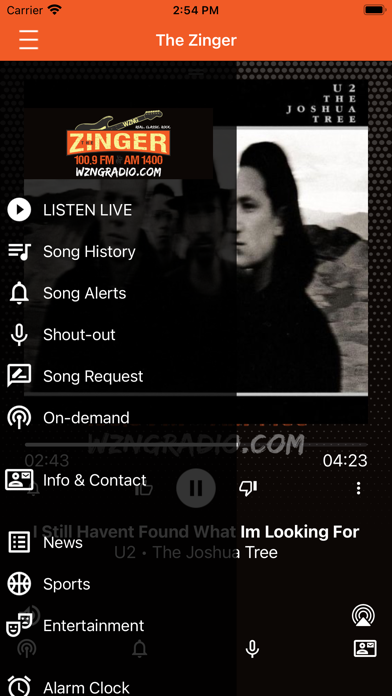 The Zinger 100.9 screenshot 4