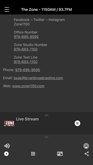 The Zone - SportsRadio 1150 screenshot 1