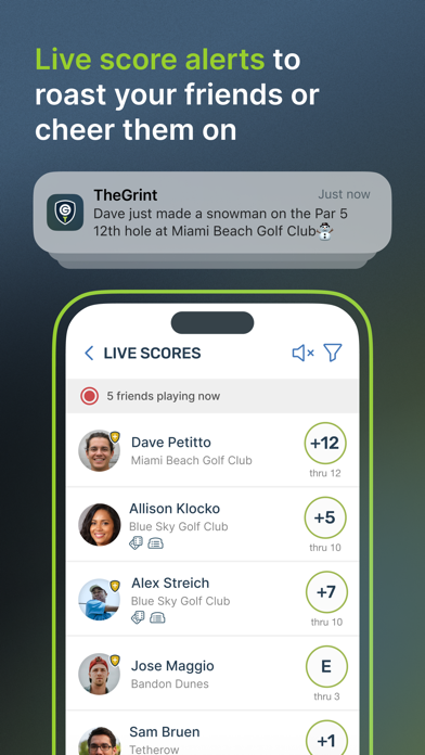 TheGrint: Golf GPS & Scorecard screenshot 2