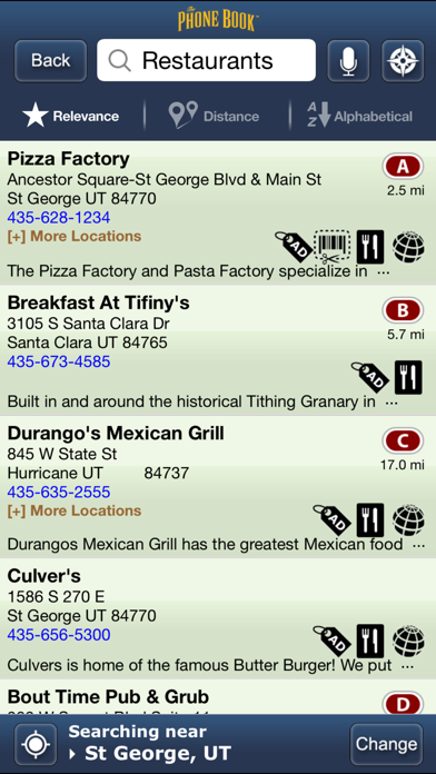 thePhoneBook Yellow Pages screenshot 3