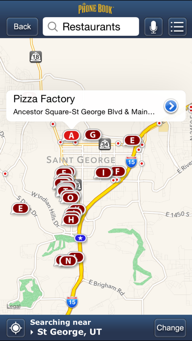 thePhoneBook Yellow Pages screenshot 2