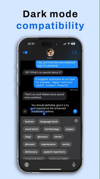 Thesaurus Synonyms AI Keyboard screenshot 1