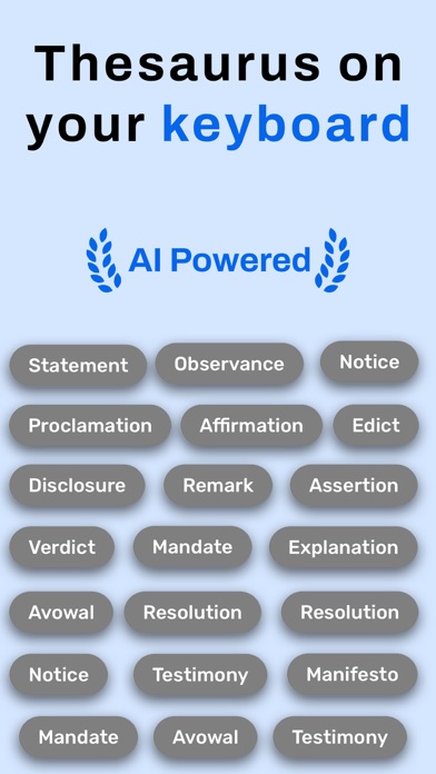 Thesaurus Synonyms AI Keyboard screenshot 5
