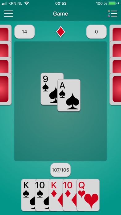 Thousand - card game screenshot 2