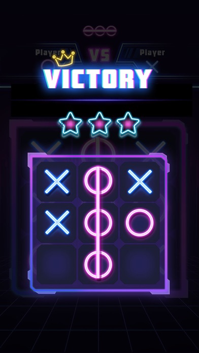 Tic Tac Toe 2 Player: XO Glow screenshot 2