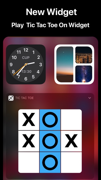 Tic Tac Toe 3-in-a-row widget screenshot 5