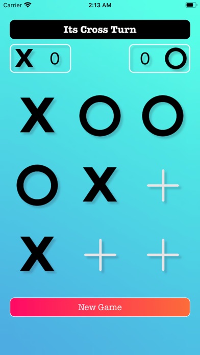 Tic Tac Toe 3-in-a-row widget screenshot 1