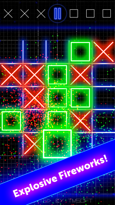 Tic Tac Toe Glow by TMSOFT screenshot 4
