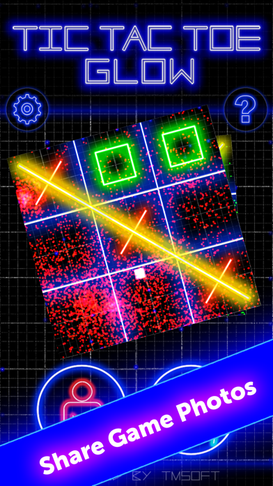 Tic Tac Toe Glow by TMSOFT screenshot 2
