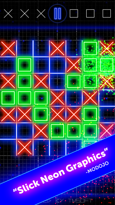 Tic Tac Toe Glow by TMSOFT screenshot 5