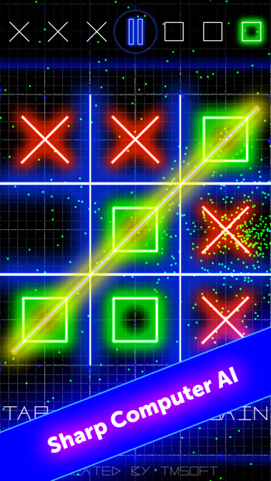 Tic Tac Toe Glow by TMSOFT screenshot 3