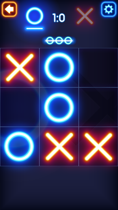 Tic Tac Toe Glow - Puzzle Game screenshot 1