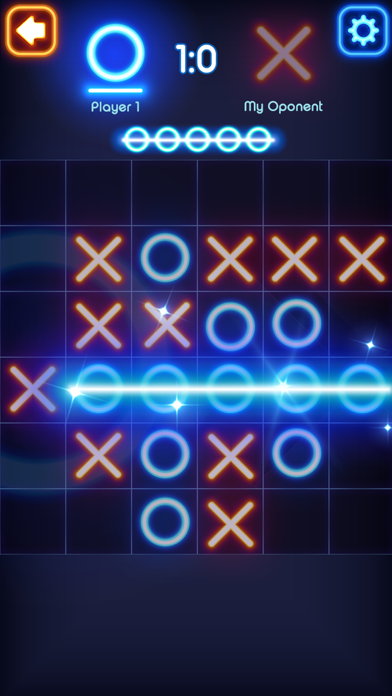 Tic Tac Toe Glow - Puzzle Game screenshot 2