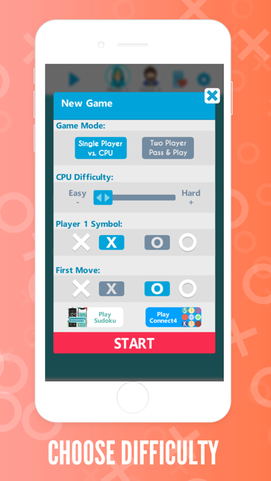 Tic Tac Toe OXO - 2 Player screenshot 1