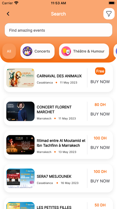 Ticket.ma screenshot 1