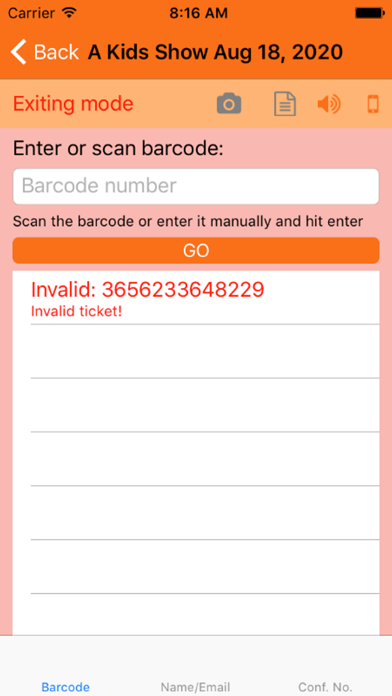 Ticketor Gate screenshot 2