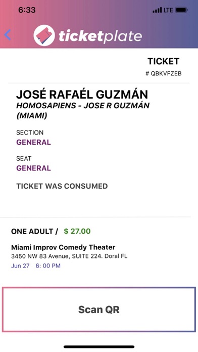 Ticketplate - Ticket Scanner screenshot 1