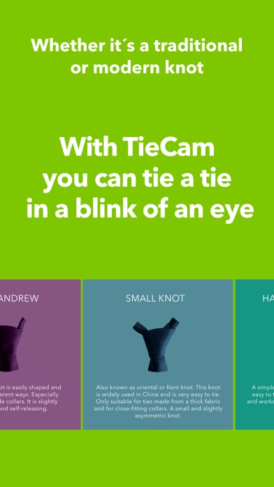 TieCam - the perfect tie knot screenshot 1
