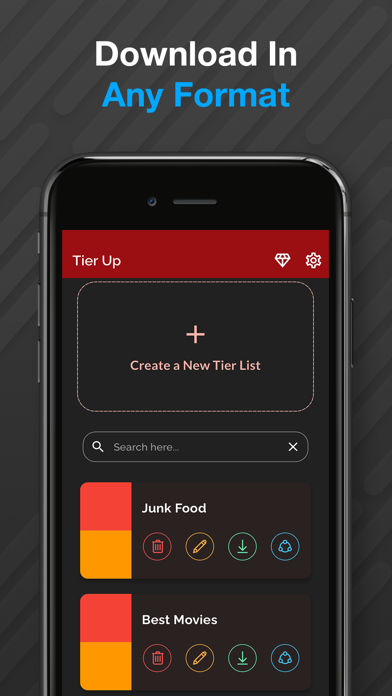 Tier List Maker: TierUp Ranker screenshot 1