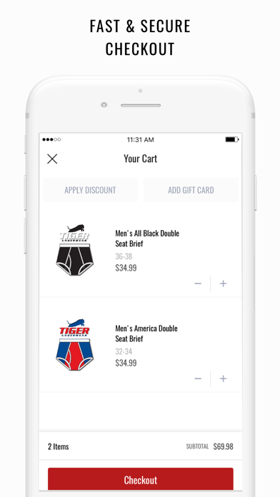 Tiger Underwear screenshot 1