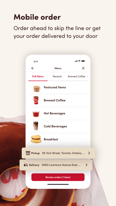 Tim Hortons screenshot 1