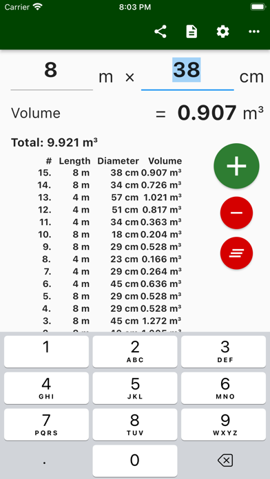 Timberlog - Timber Calculator screenshot 1