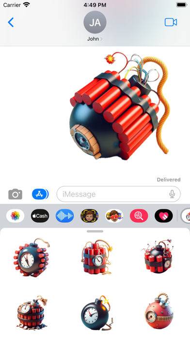 Time Bomb Stickers screenshot 1