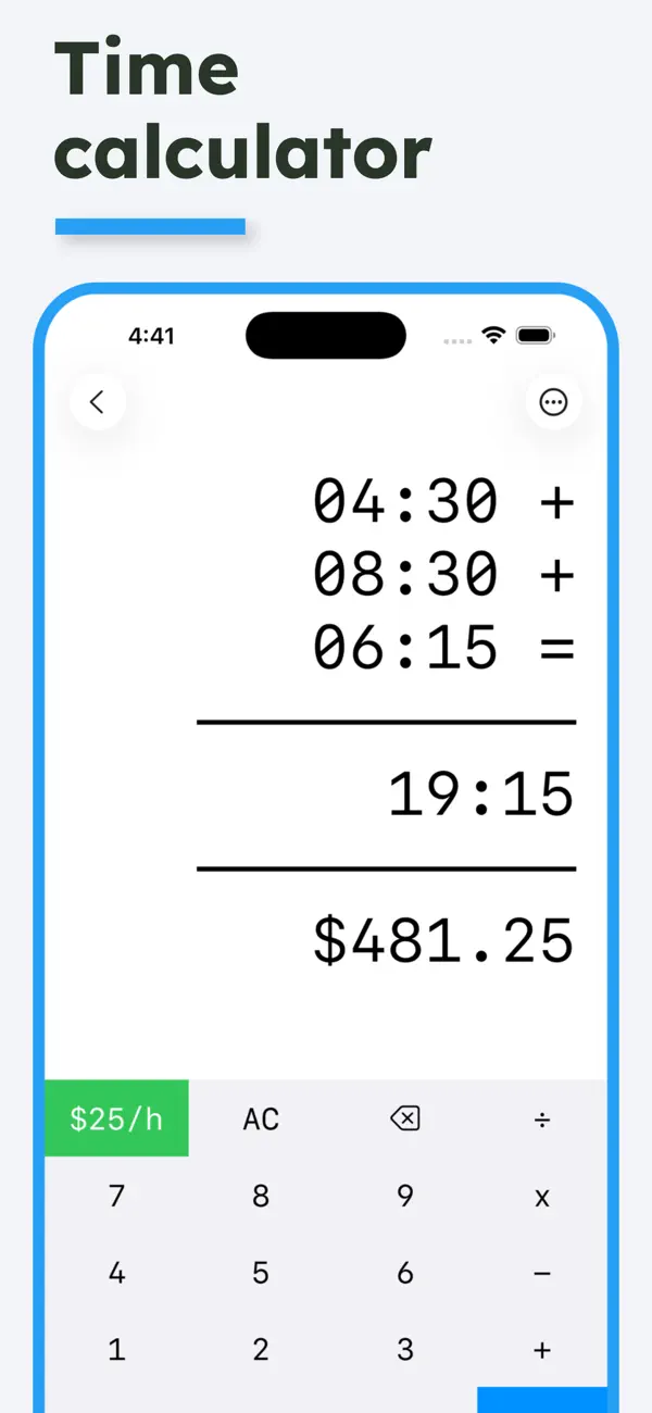 Time Calculator - Work Hours screenshot 6