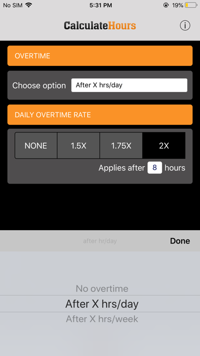 Time Card Calculator-Timeclock screenshot 3
